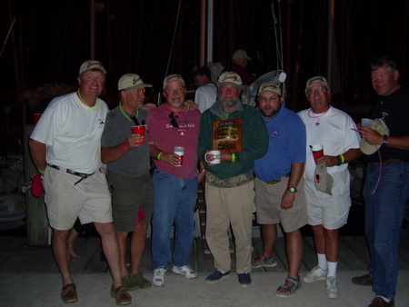 Harvest Moon 2007 crew with trophy